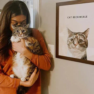 Cat Beckinsale, framed in walnut and full of personality.